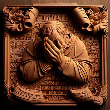 3D model Lords Prayer (STL)